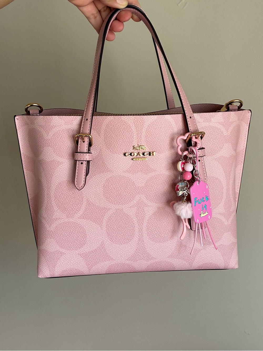 2/$25🎀 Pink Charm Keychain Bag / Phone Charm